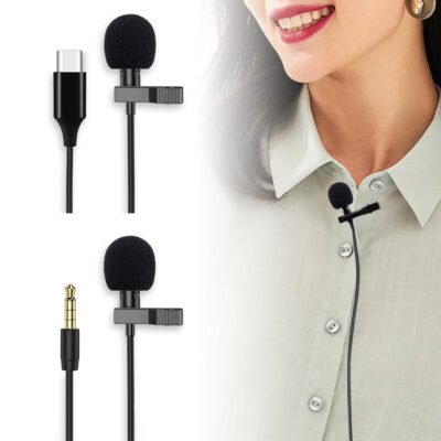 Micro pince cravate pour téléphone portable