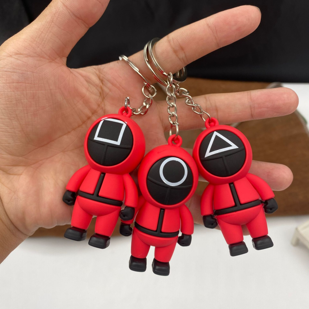 Porte-clés avec Motif Masque de la Série Squid Games – Image 7