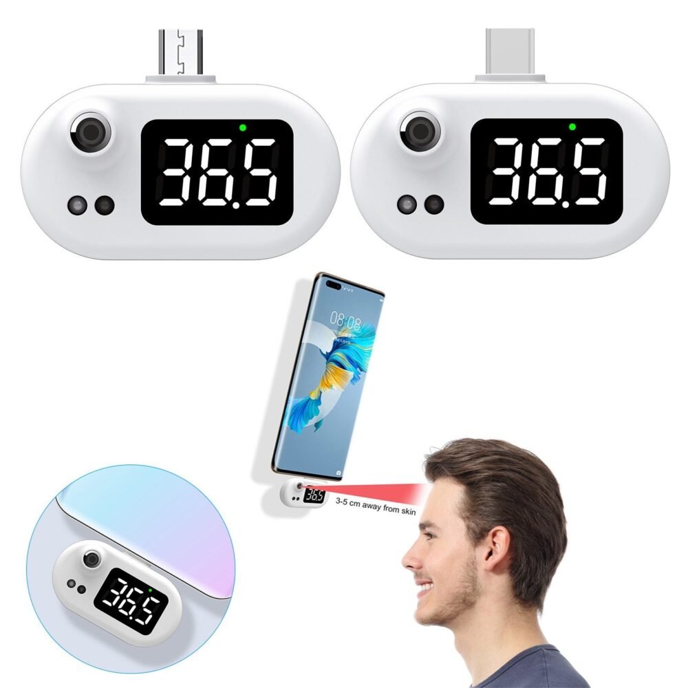 Thermomètre portable sans contact - USB Type C