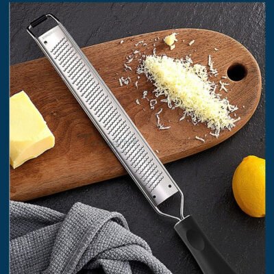 Râpe à fromage et zeste de citron en acier inoxydable. – Image 4