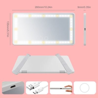Miroir de maquillage de voiture lumineux – Image 7