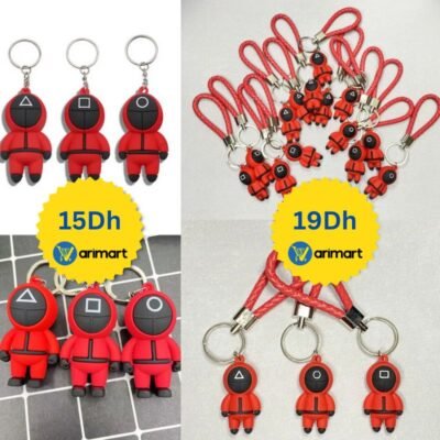 Porte-clés avec Motif Masque de la Série Squid Game