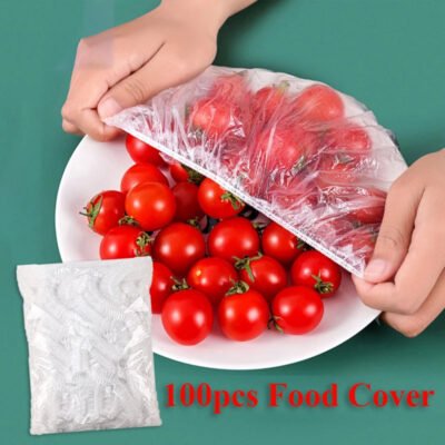 Couvercles alimentaires jetables pour r frig rateur 100 pi ces emballage plastique pour aliments aux fruits jpg Q90 jpg