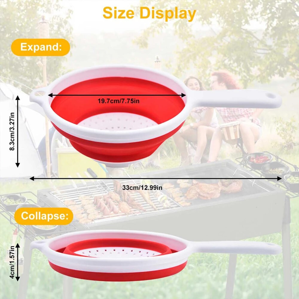 Panier filtre de fruits et légumes pliable – Image 3