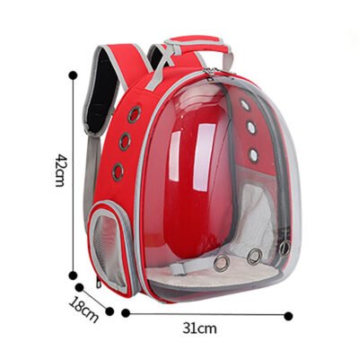 Sac à Dos Transparent pour Chat et Animaux de Compagnie – Image 2