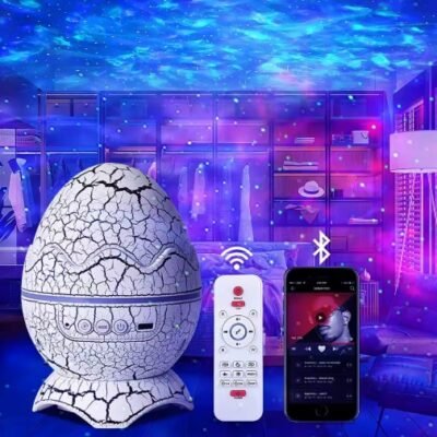 Projecteur LED avec télécommande et haut parleur BT