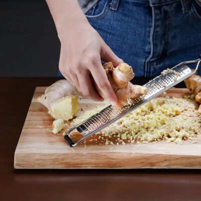 Râpe à fromage et zeste de citron en acier inoxydable. – Image 5