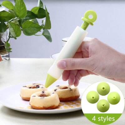 Stylo de décoration de gâteau en silicone