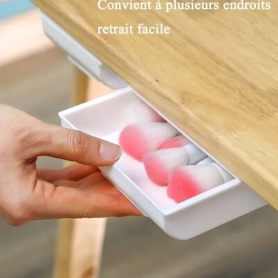 Tiroir de rangement de bureau caché – Image 4