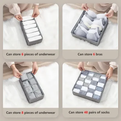 Boîte de rangement pliable pour sous-vêtements – Image 4