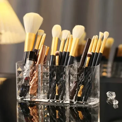 Boîte de rangement transparente pour pinceaux de maquillage – Image 6