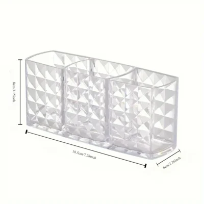 Boîte de rangement transparente pour pinceaux de maquillage – Image 4