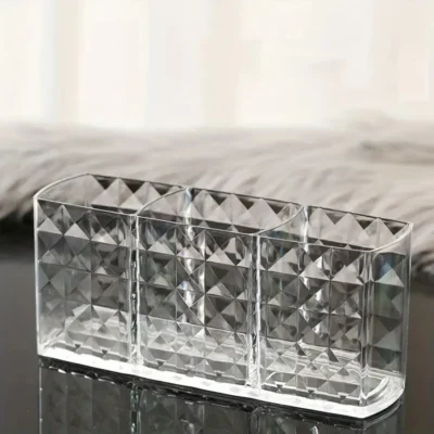 Boîte de rangement transparente pour pinceaux de maquillage – Image 2