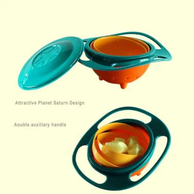 Bol gyroscopique pour enfants anti-deversement rotation à 360° – Image 2