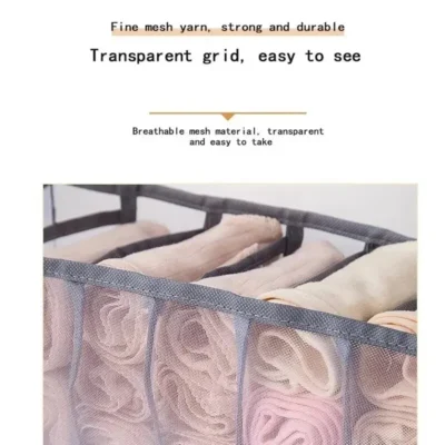 Ensemble de 3 pochettes de rangement pliable pour sous-vêtements – Image 11