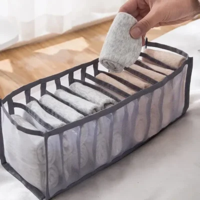 Ensemble de 3 pochettes de rangement pliable pour sous-vêtements – Image 7