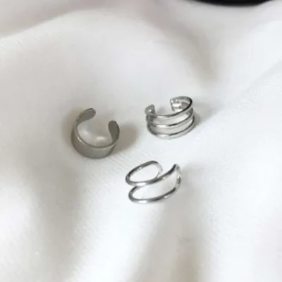 Ensemble de 3piéces faux Piercing réglable pour femme – Image 2