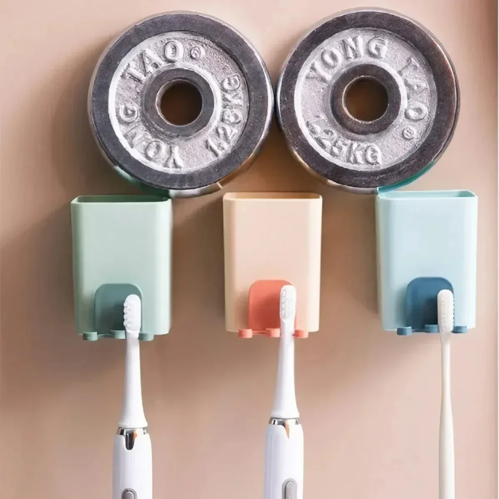 Porte-brosse à dents et dentifrice mural – Image 4