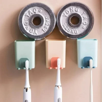 Porte-brosse à dents et dentifrice mural – Image 4