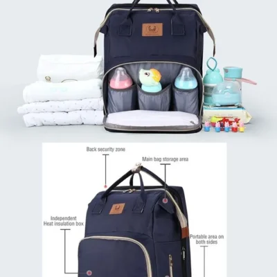 Sac de couches à langer et Sac à dos pliable pour les Bébés. – Image 2