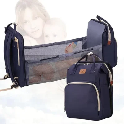 Sac de couches à langer et Sac à dos pliable pour les Bébés.