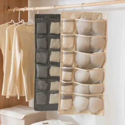 Sac de rangement pliable double face pour sous-vêtements – Image 6