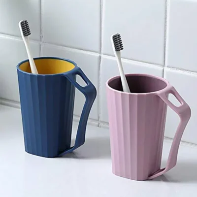 Tasse porte-brosse à dents en plastique – Image 2