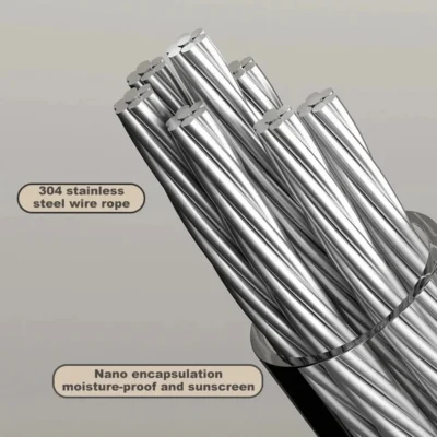 Corde à linge rétractable en acier inoxydable – Image 5