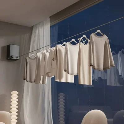 Corde à linge rétractable en acier inoxydable – Image 2