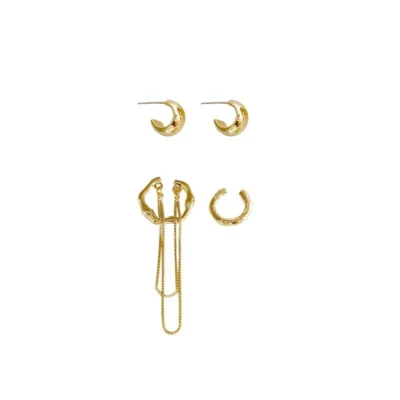 ensemble 4 piéces boucles d'oreilles pour femmes – Image 2