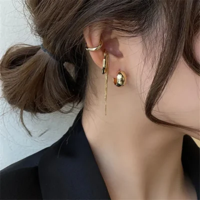 ensemble 4 piéces boucles d'oreilles pour femmes