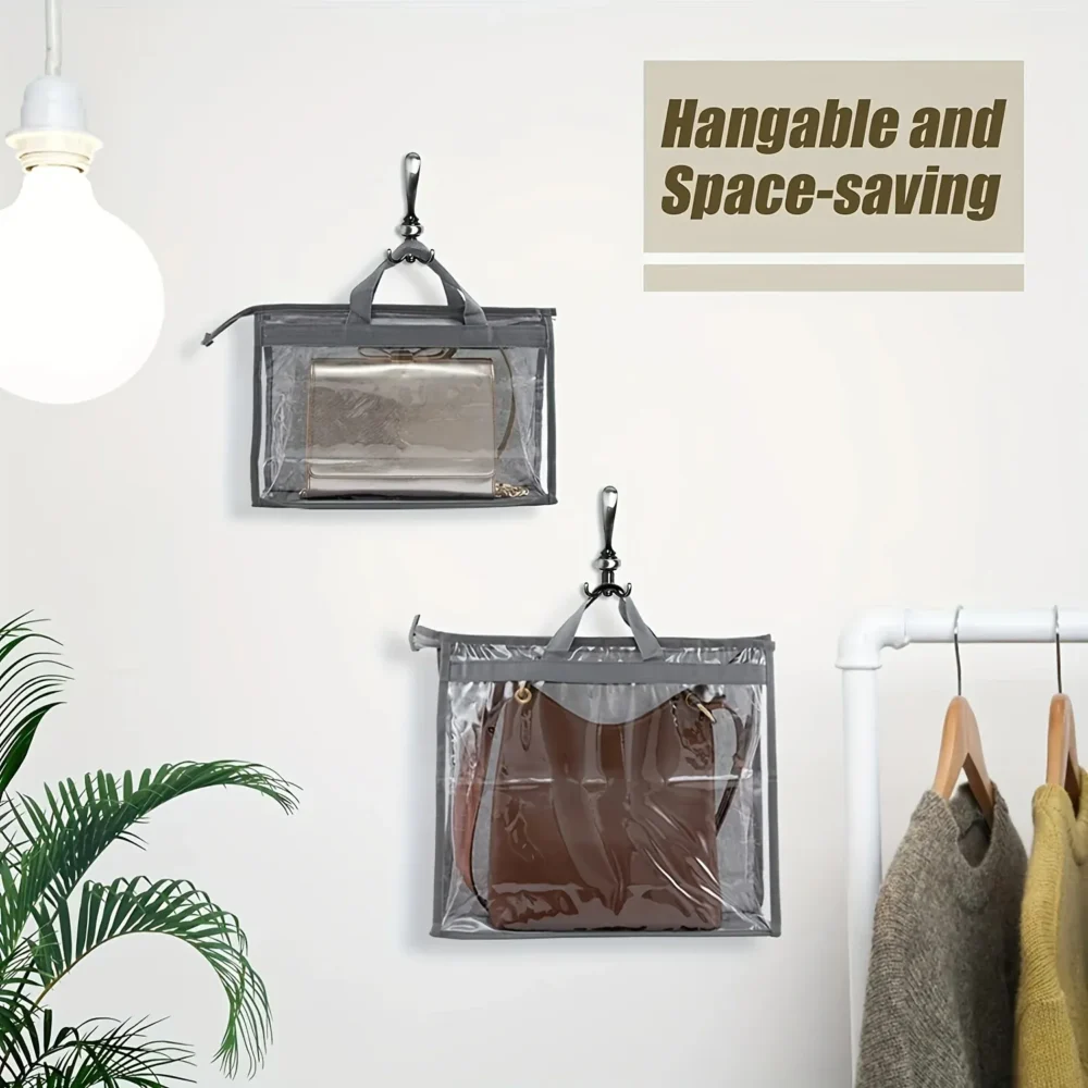 rangement sacs à mains transparent anti-poussière – Image 6