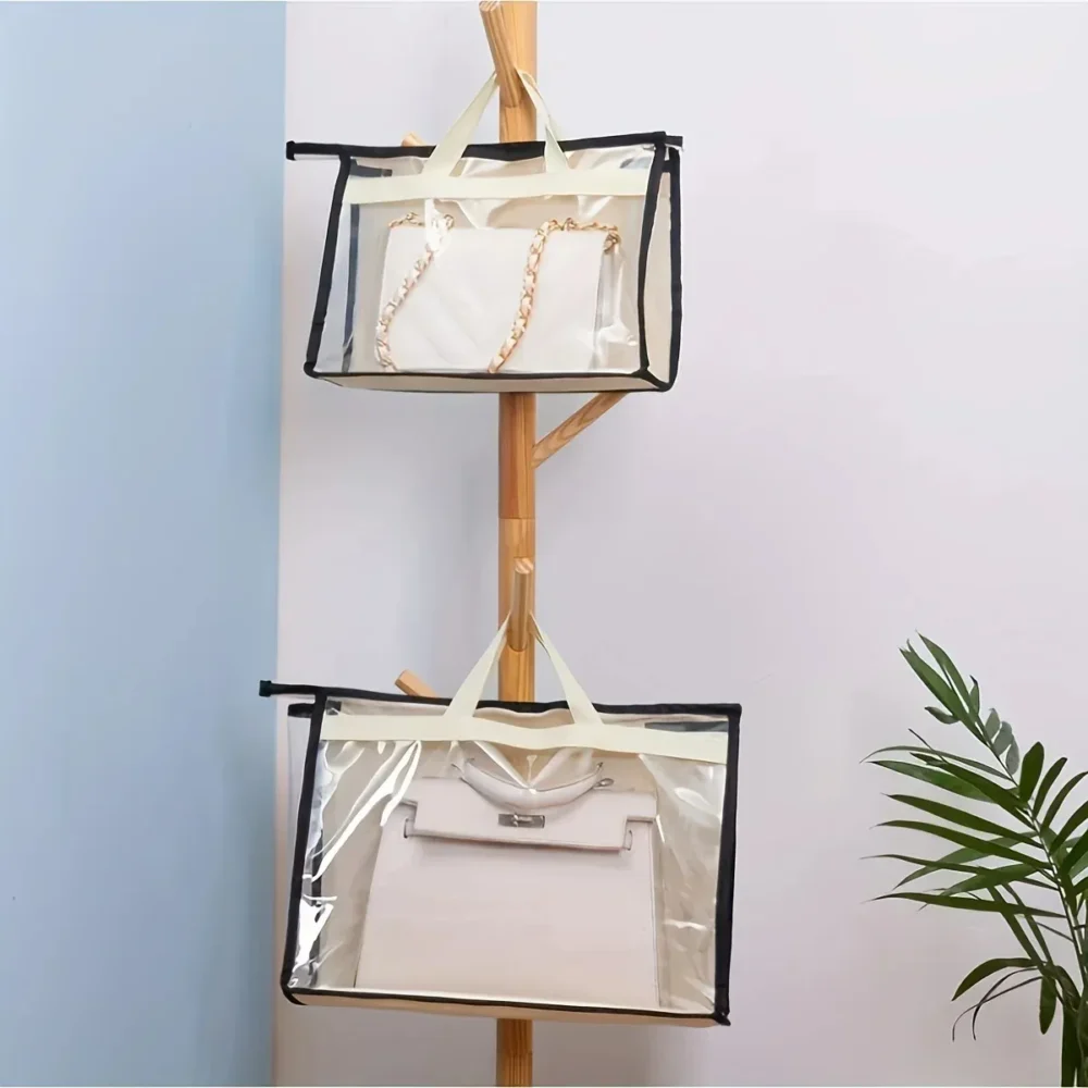 rangement sacs à mains transparent anti-poussière – Image 3